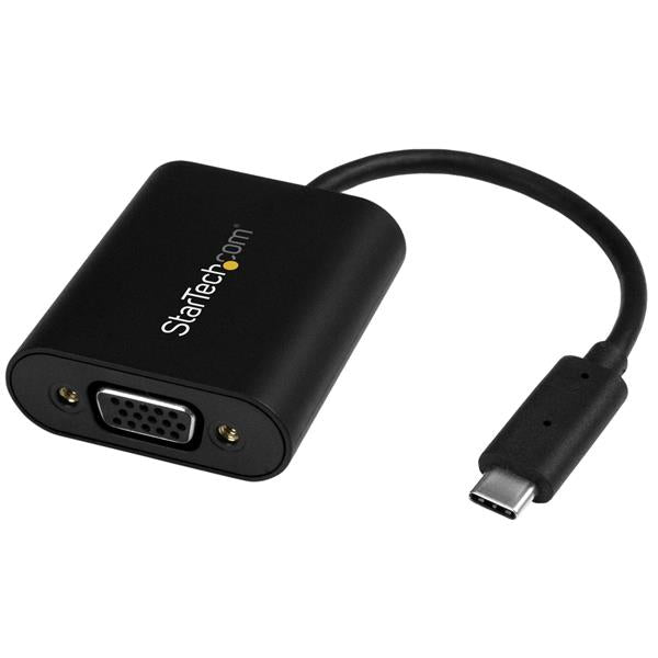 StarTech USB-C to VGA Adapter - with Presentation Mode Switch - 1920x1200