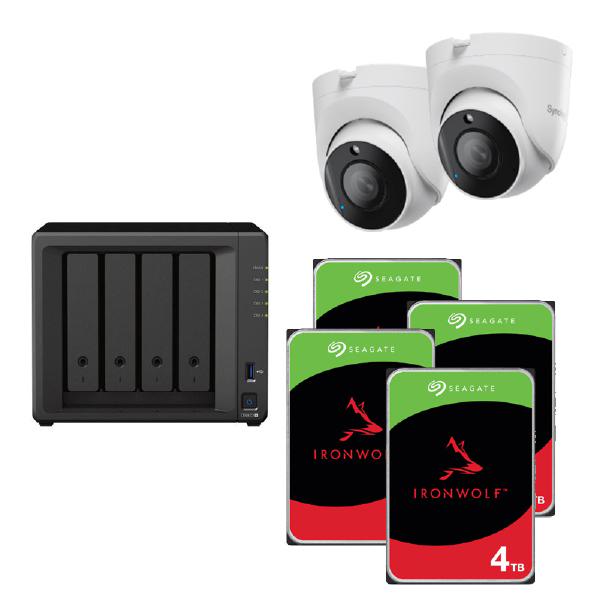 SYNOLOGY TC500 Camera Bundle 5 includes Synology DS923+ x 1 plus Seagate IronWolf ST4000vn006 x 4 plus Synology TC500 x 2