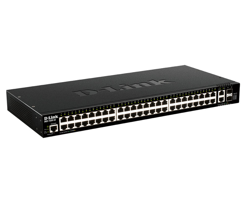 D-Link DGS-1520-52 network switch Managed L3 10G Ethernet (100/1000/10000) 1U Black