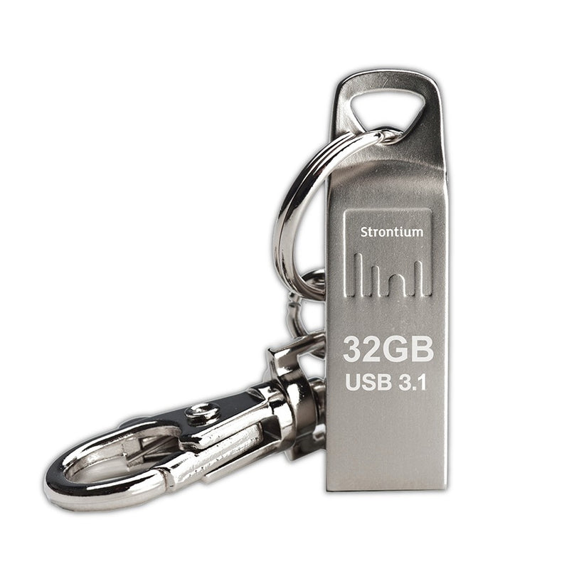 Strontium Technology AMMO USB 3.1 USB flash drive 32 GB USB Type-A 3.2 Gen 1 (3.1 Gen 1) Silver
