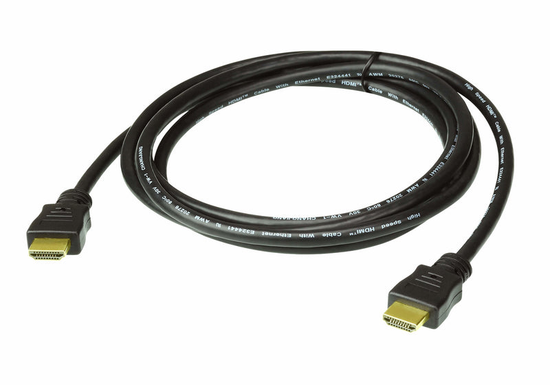 ATEN High Speed HDMI Cable with Ethernet True 4K ( 4096X2160 @ 60Hz); 1 m HDMI Cable with Ethernet