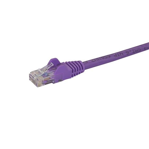StarTech 2m CAT6 Ethernet Cable - Purple CAT 6 Gigabit Ethernet Wire -650MHz 100W PoE RJ45 UTP Network/Patch Cord Snagless w/Strain Relief Fluke Tested/Wiring is UL Certified/TIA