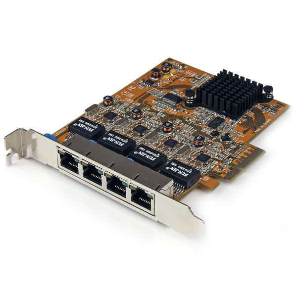 StarTech 4 Port PCI Express Gigabit Ethernet NIC Network Adapter Card