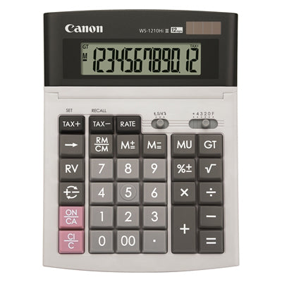 Canon WS1210 Hi II calculator Desktop Display Silver