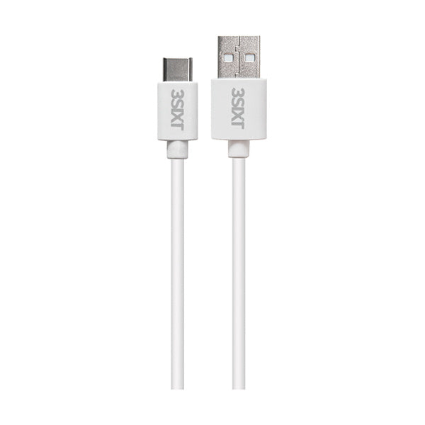 3SIXT Charge & Sync Cable - USB-A to USB-C - 1m - White