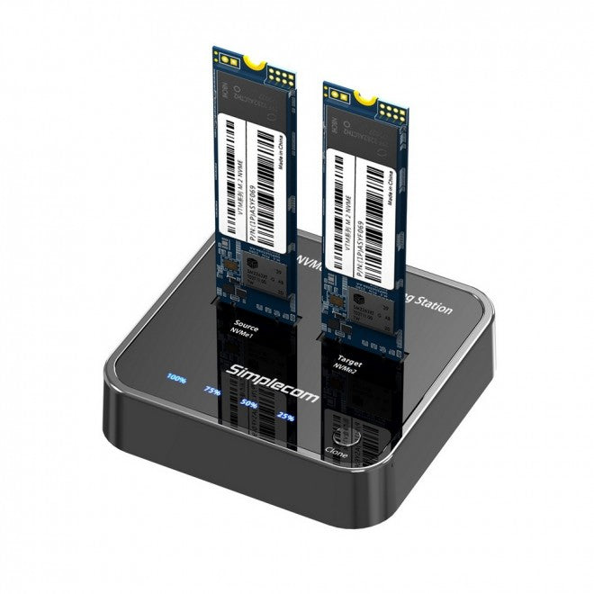Simplecom SD550 storage drive docking station USB 3.2 Gen 2 (3.1 Gen 2) Type-C Black