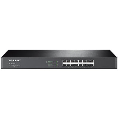 TP-Link TL-SG1016 network switch Unmanaged Gigabit Ethernet (10/100/1000) 1U Black