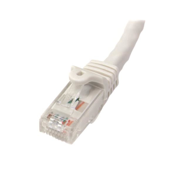 StarTech 10m CAT6 Ethernet Cable - White CAT 6 Gigabit Ethernet Wire -650MHz 100W PoE RJ45 UTP Network/Patch Cord Snagless w/Strain Relief Fluke Tested/Wiring is UL Certified/TIA