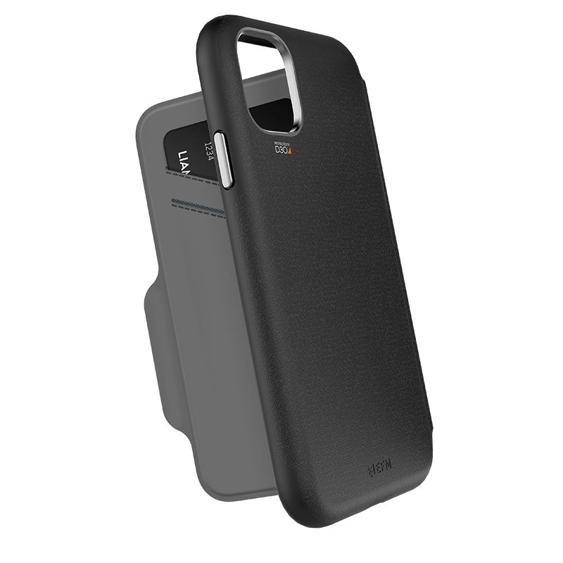 EFM EFCFLAE182BSG mobile phone case 17 cm (6.68") Flip case Black