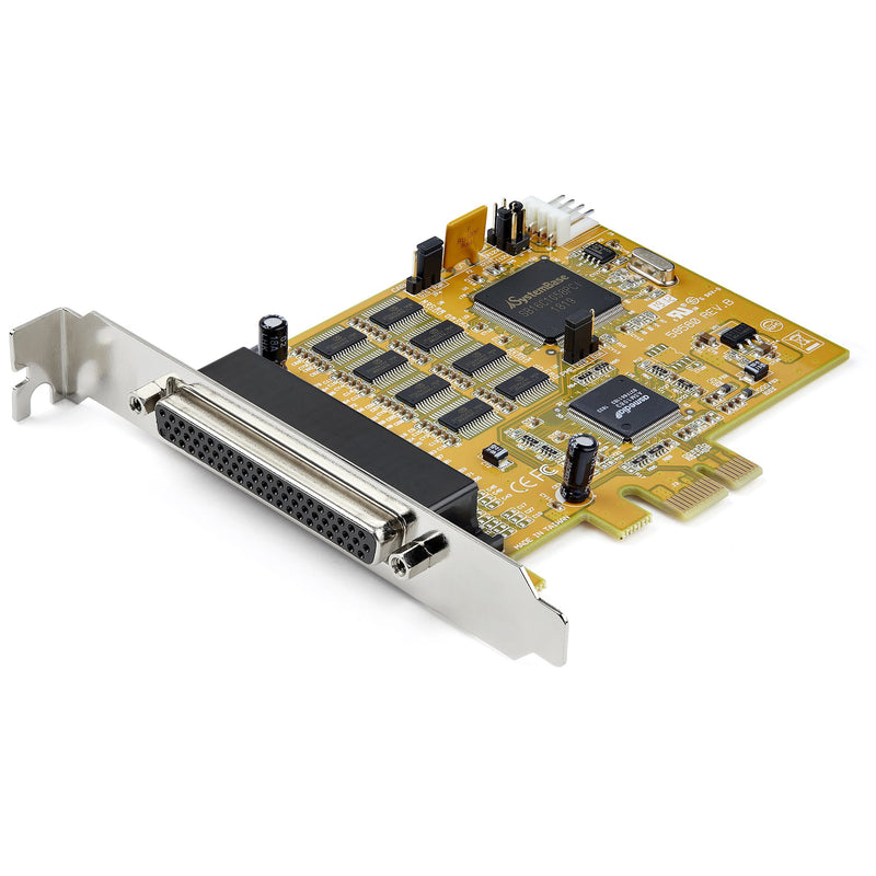 StarTech 8-Port PCI Express RS232 Serial Adapter Card - PCIe RS232 Serial Card - 16C1050 UART - Multiport Serial DB9 Controller/Expansion Card - 15kV ESD Protection - Windows & Linux
