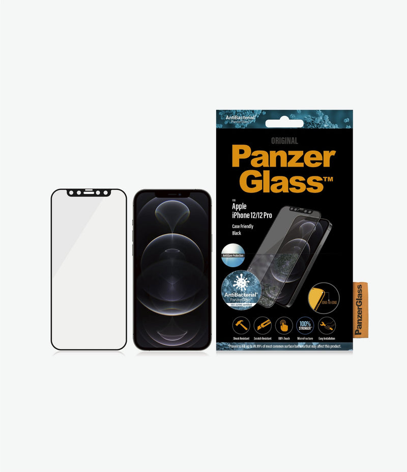 PanzerGlass â¢ Anti-glare Screen Protector Apple iPhone 12 | 12 Pro | Edge-to-Edge