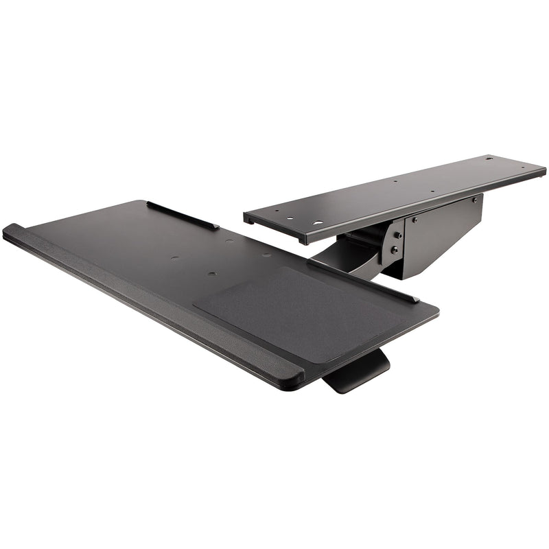 StarTech Under Desk Keyboard Tray - Full Motion & Height Adjustable Keyboard and Mouse Tray, 10"x26" Platform - Ergonomic Desk Mount Computer Keyboard Tray with Mouse Pad & Wrist Rest