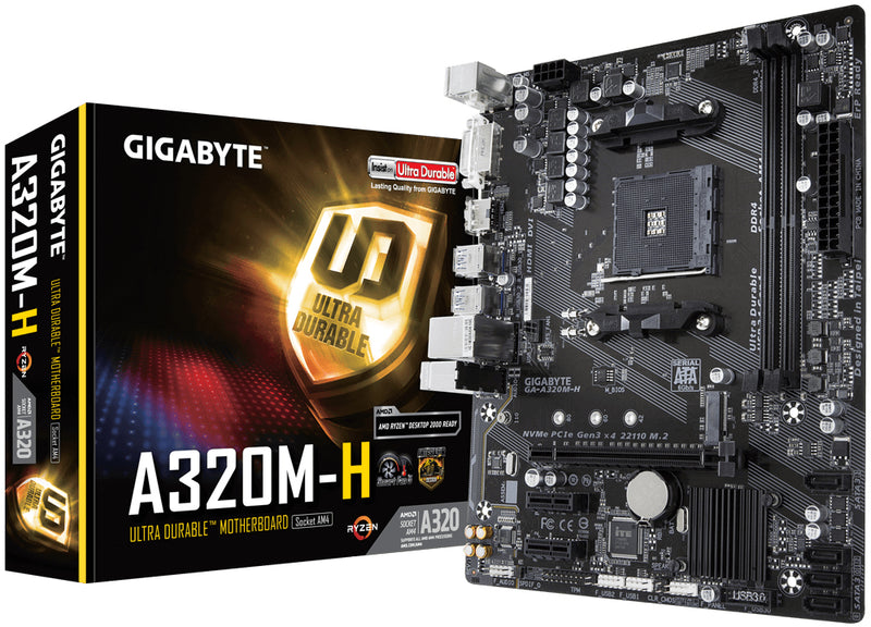 Gigabyte GA-A320M-H motherboard Socket AM4 micro ATX AMD A320