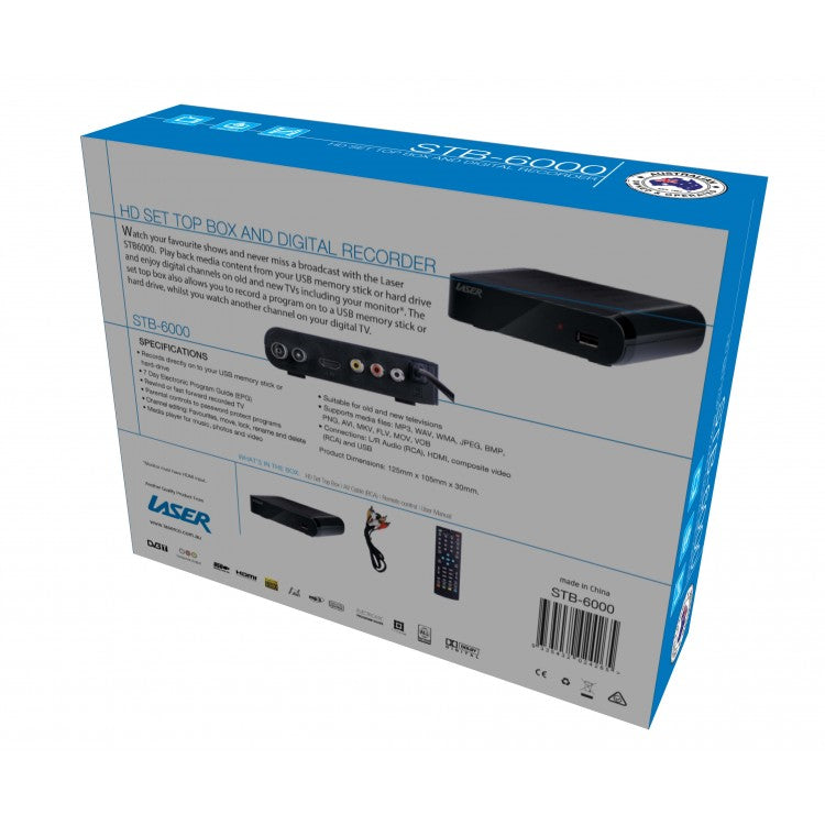 LASER Set Top Box HD PVR HDMI Media 6000