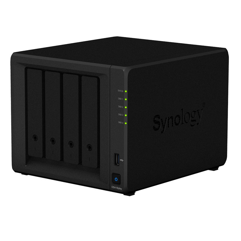 Synology DiskStation DS418play Ethernet LAN Desktop Black NAS