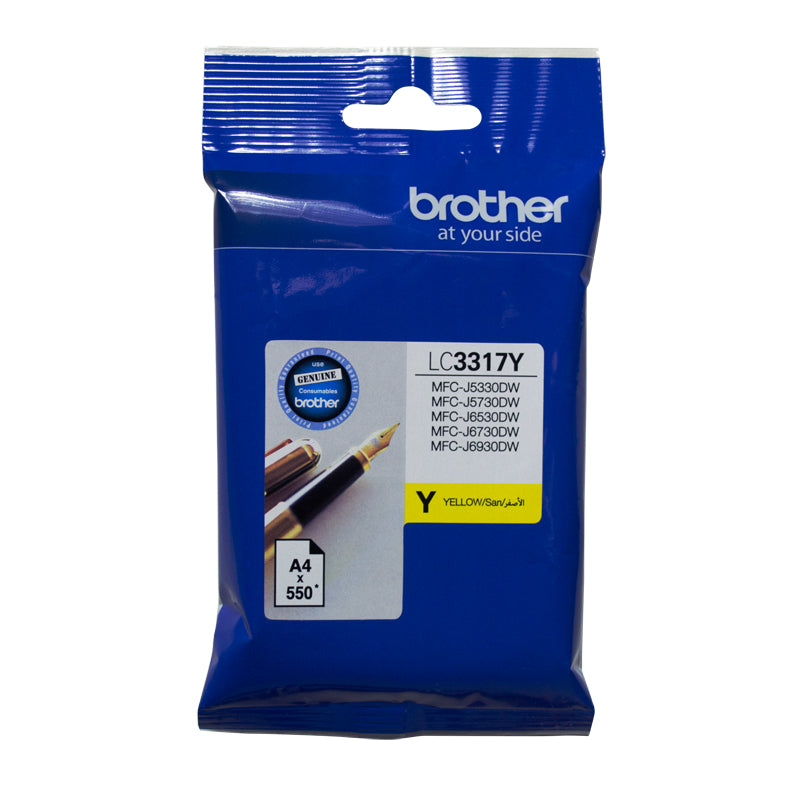 Brother YELLOW INK CARTRIDGE TO SUIT MFC-J5330DW/J5730DW/J6530DW/J6730DW/J6930DW/ - UP TO 550 PAGES