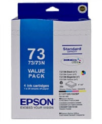 Epson 73N Ink Cartridge Value Pack Original Black,Cyan,Magenta,Yellow 1 pc(s)