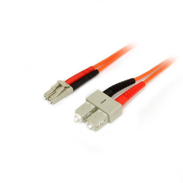 StarTech Fiber Optic Cable - Multimode Duplex 50/125 - LSZH - LC/SC - 3 m