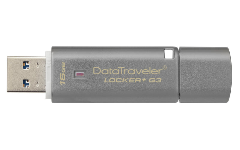 Kingston DataTraveler Locker+ G3 16GB USB flash drive USB Type-A 3.2 Gen 1 (3.1 Gen 1) Silver