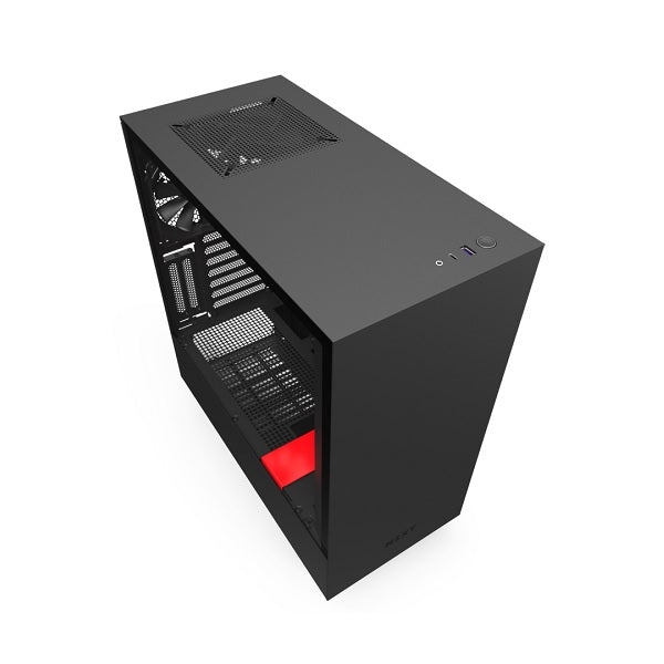 NZXT Matte Black & Red H510i Mid Tower Chassis (Smart Device)