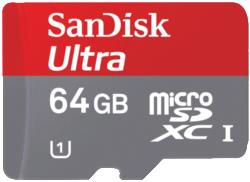 SANDISK 64GB Ultra microSDXC UHS-I    SanDisk 64GB Ultra microSDXC UHS-I
