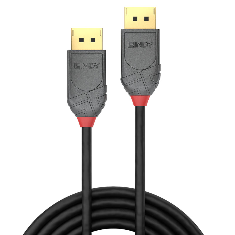 Lindy 0.5m DisplayPort 1.4 Cable, Anthra Line
