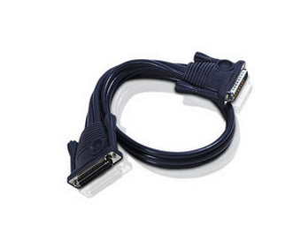 Aten 0.6m DB25 serial cable Black