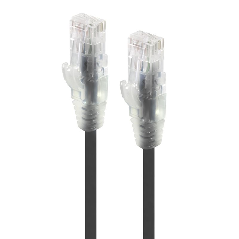 ALOGIC 3m Black Series Alpha Ultra Slim Cat6 Network Cable, UTP, 28AWG