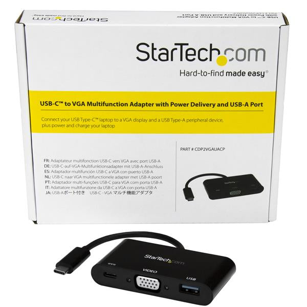 StarTech USB-C VGA Multiport Adapter - USB 3.0 Port - 60W PD