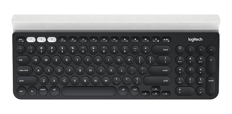 Logitech 920-008028 keyboard RF Wireless + Bluetooth Aluminium, Black