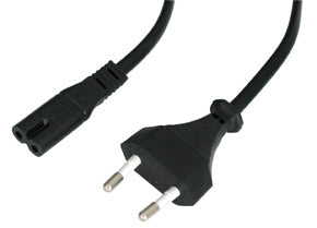 Lindy Power cord Euro plug, 3m Black