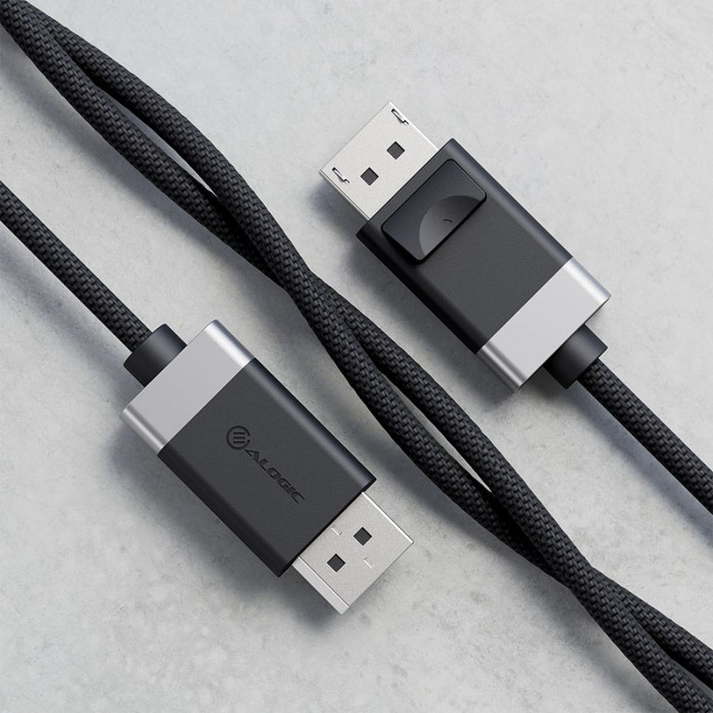 ALOGIC FUDP2-SGR DisplayPort cable 2 m Grey, Black