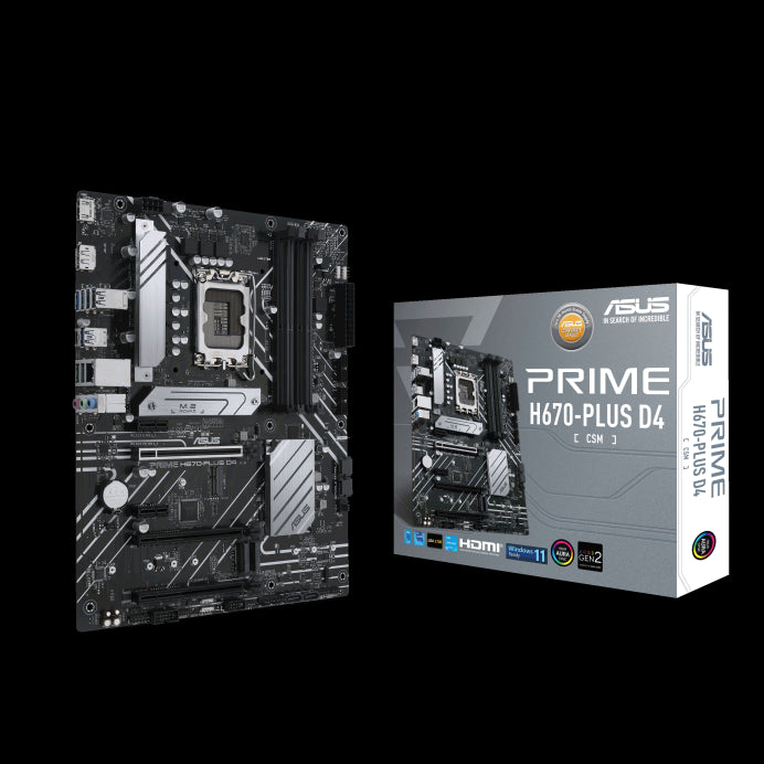ASUS PRIME H670-PLUS D4-CSM motherboard Intel H670 LGA 1700 ATX