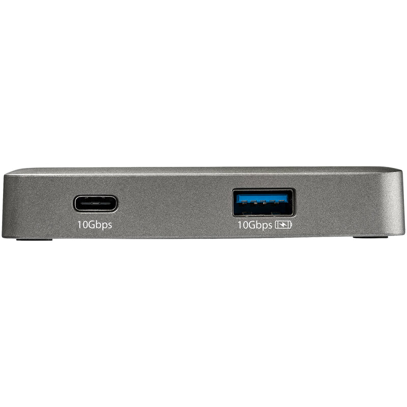 StarTech USB C Multiport Adapter - USB-C to 4K 60Hz HDMI 2.0, 100W Power Delivery Pass-through - 3-Port 10Gbps USB Hub - Portable USB Type-C Mini Docking Station - 10" (25cm) Cable