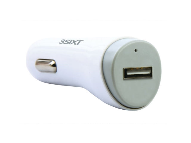 3SIXT xCar Charger 3A USB-A Quick Charge 2.0 - White