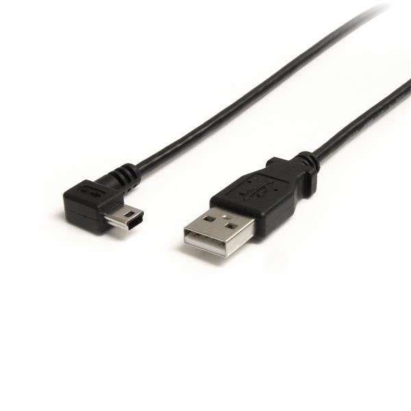 StarTech 3 ft Mini USB Cable - A to Right Angle Mini B