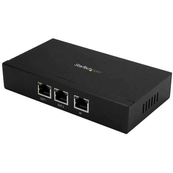 StarTech.com 2-Port Gigabit PoE+ Extender - 802.3at and 802.3af - 100 m (330 ft)