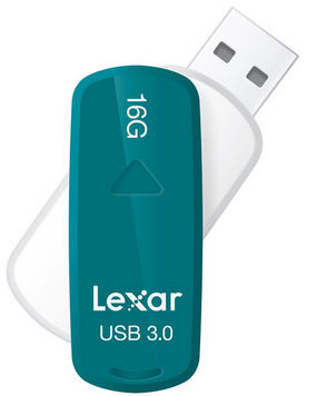 Lexar 16GB S33 Swivel USB3 Flash Drive, R/W Upto95/14MB/s(LS)