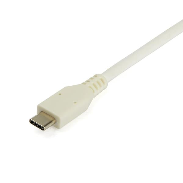 StarTech USB C to Gigabit Ethernet Adapter w/USB A Port - White 1Gbps NIC USB 3.0/USB 3.1 Type C Network Adapter - 1GbE USB-C RJ45/LAN TB3 Suitable Windows MacBook Pro Chromebook