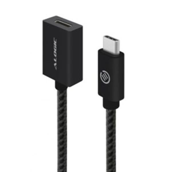 ALOGIC 1m USB 3.1 (Gen 2) USB-C to USB-C Extension Cable - Male to Female - Black - Prime Series