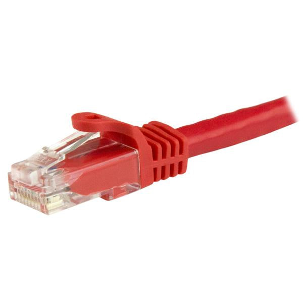 StarTech 3m CAT6 Ethernet Cable - Red CAT 6 Gigabit Ethernet Wire -650MHz 100W PoE RJ45 UTP Network/Patch Cord Snagless w/Strain Relief Fluke Tested/Wiring is UL Certified/TIA