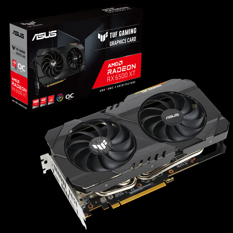 ASUS TUF Gaming Radeon RX 6500 XT OC Edition AMD 4 GB GDDR6