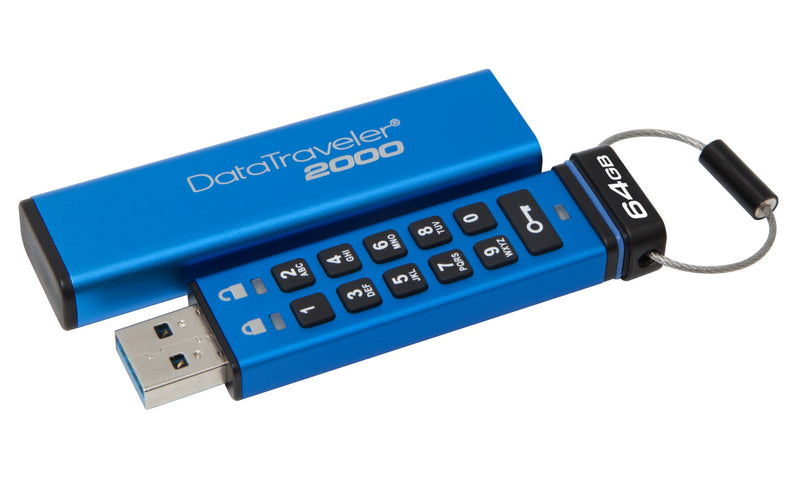 Kingston DataTraveler 2000 64GB USB flash drive USB Type-A 3.2 Gen 1 (3.1 Gen 1) Blue