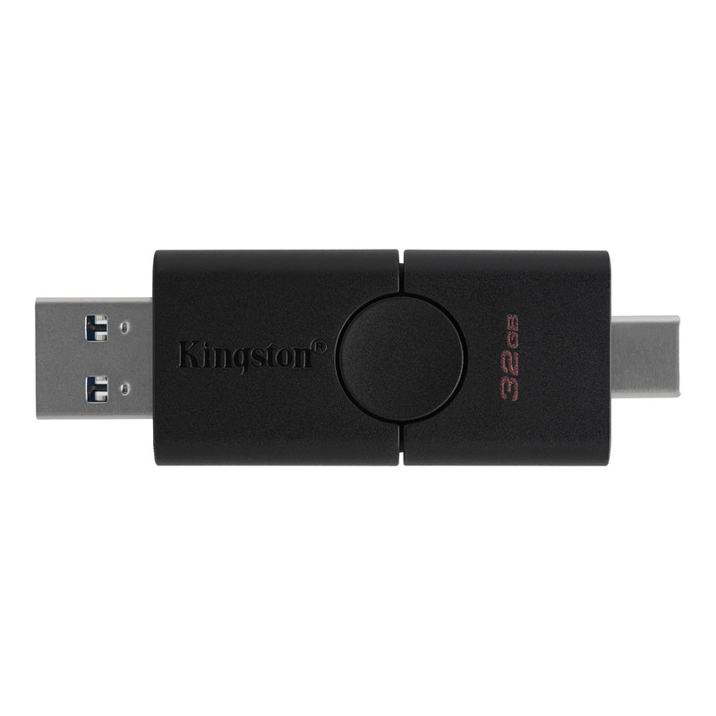 Kingston DataTraveler Duo USB flash drive 32 GB USB Type-A / USB Type-C 3.2 Gen 1 (3.1 Gen 1) Black