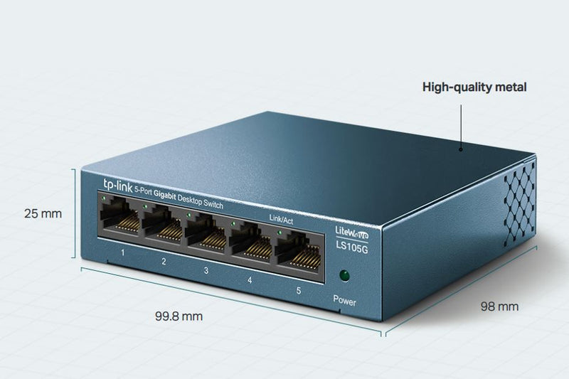 TP-LINK 5-Port 10/100/1000Mbps Desktop Network Switch