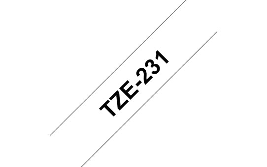 Brother TZe231 label-making tape Black on white TZe
