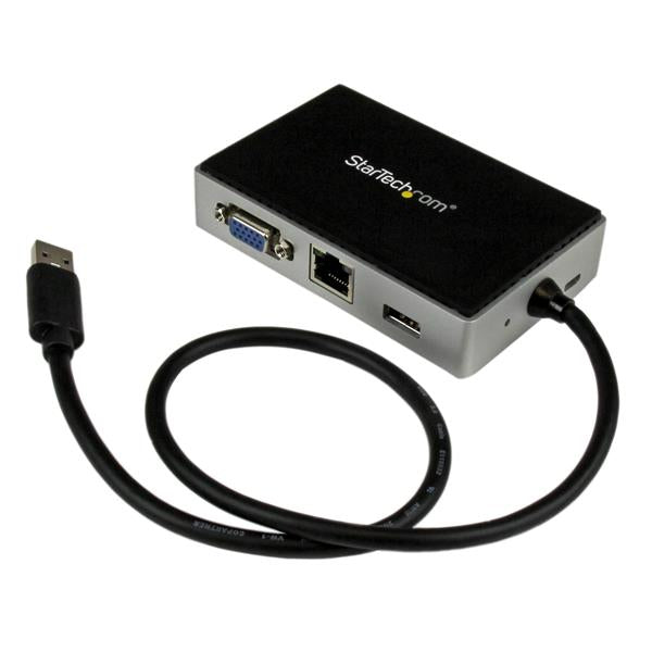 StarTech.com Travel Docking Station for Laptops - VGA - USB 3.0