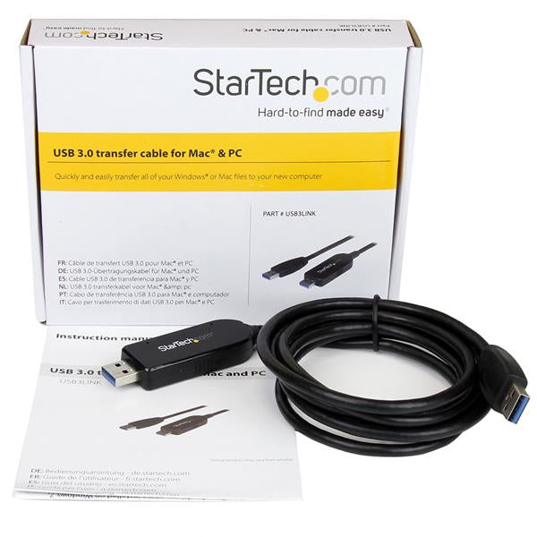 StarTech USB 3.0 Data Transfer Cable for Mac and Windows~USB 3.0 Data Transfer Cable for Mac and Windows, 2m (6ft)