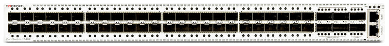 Fortinet Layer 2/3 FortiGate switch controller Suitable switch with 48 x GE/10GE SFP/SFP+ slots and 6 x 40GE QSFP+ or 4 x 100GE QSFP28. Dual AC power supplies