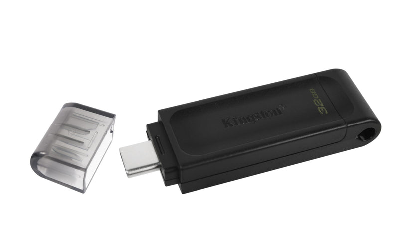 Kingston DataTraveler 70 USB flash drive 32 GB USB Type-C 3.2 Gen 1 (3.1 Gen 1) Black